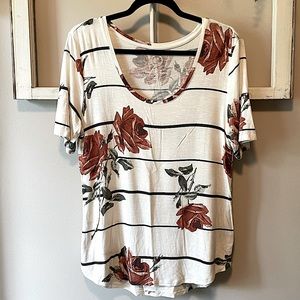 Floral/striped Maurices top